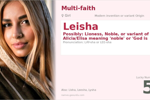 Leisha Name Meaning — Origin, Gender & Details (2025)