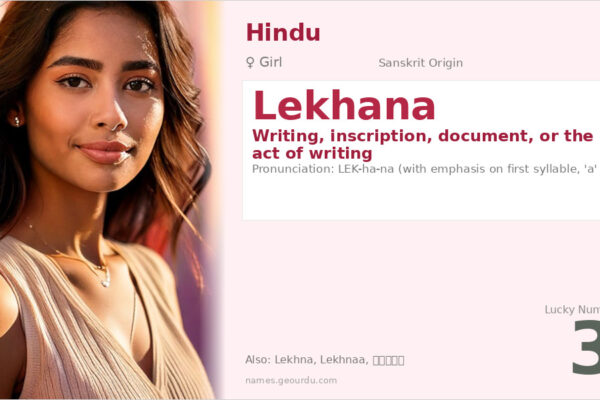 Lekhana Name Meaning — Sanskrit Origin, Girl Name & Details (2025)