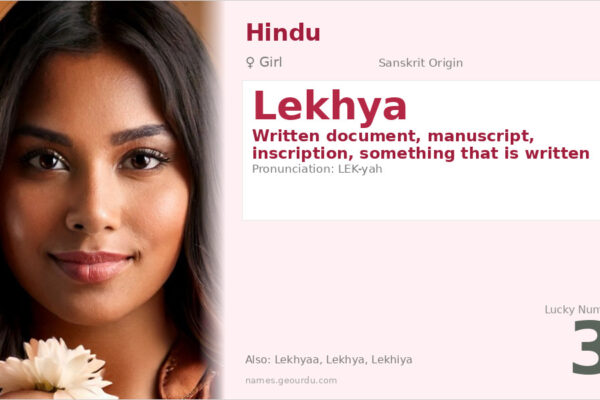 Lekhya Name Meaning — Sanskrit Origin, Girl Name & Details (2025)