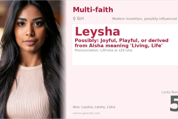 Leysha Name Meaning — Origin, Gender & Details (2025)