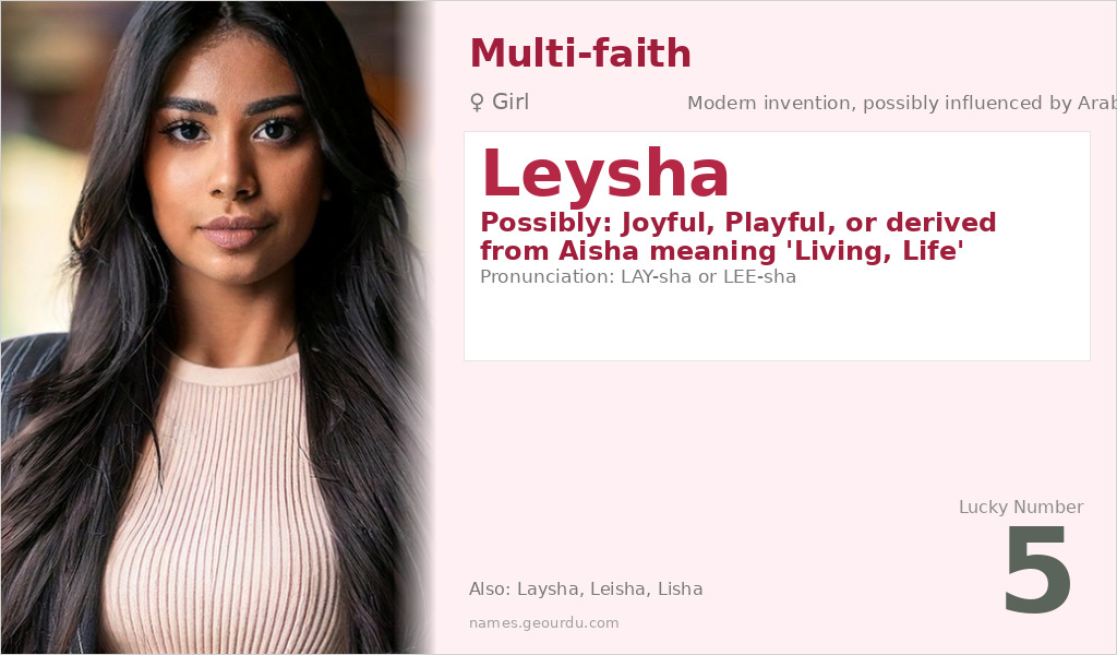 Leysha Name Meaning and Details