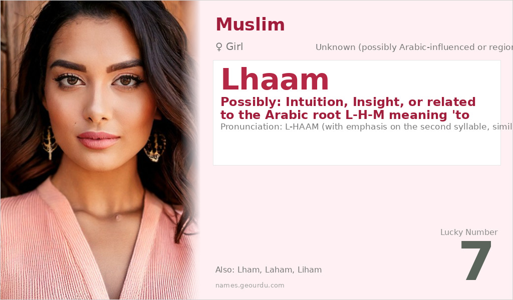Lhaam Name Meaning and Details