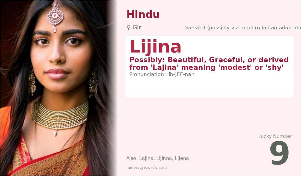 Lijina Name Meaning and Details