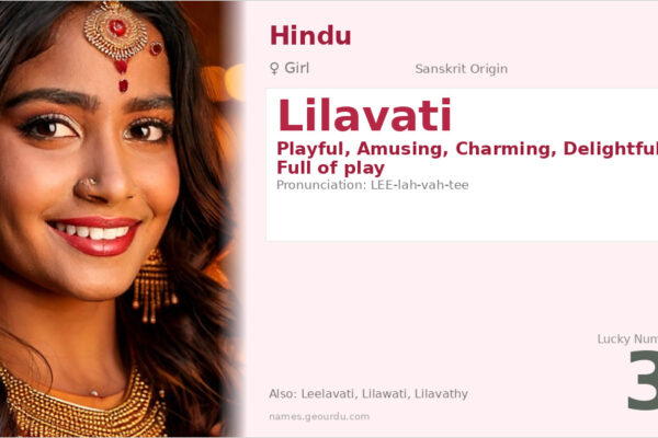 Lilavati Name Meaning — Sanskrit Origin, Girl Name & Details (2025)