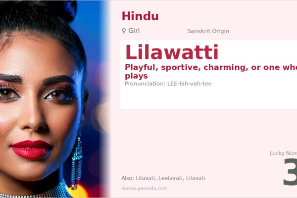 Lilawatti Name Meaning — Sanskrit Origin, Girl Name & Details (2025)