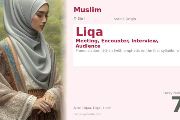 Liqa Name Meaning — Arabic Origin, Girl & Details (2025)