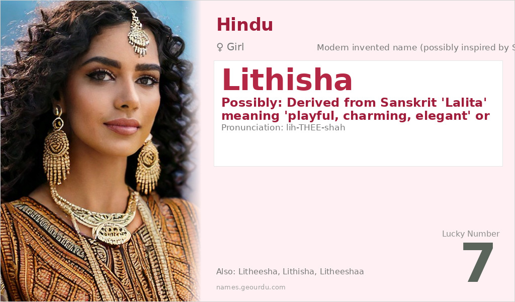 Lithisha Name Meaning and Details