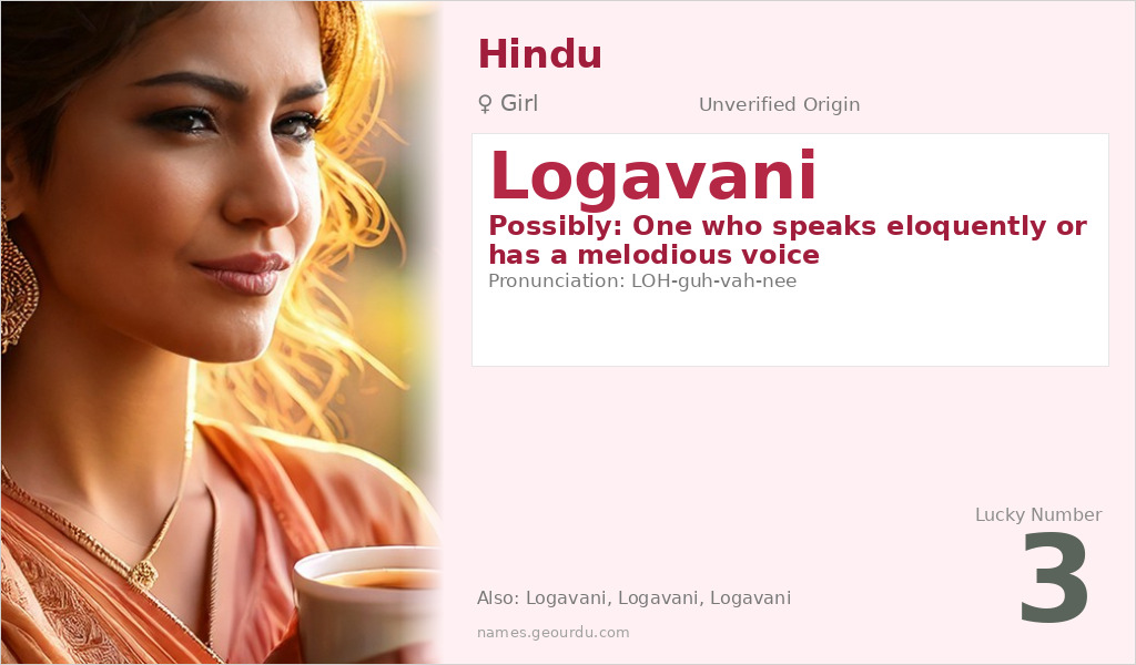 Logavani Name Meaning and Details