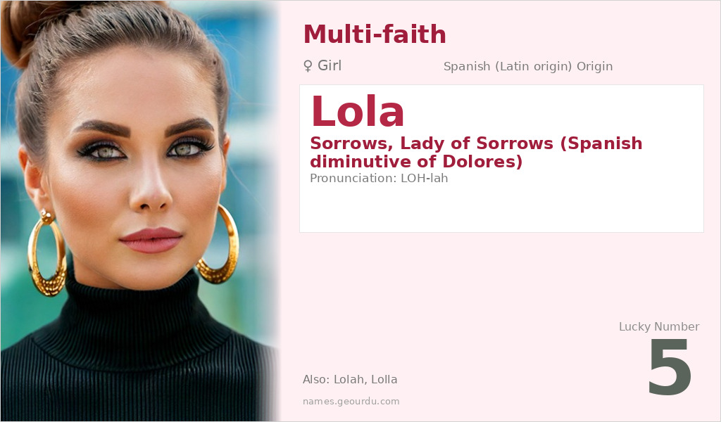 Lola Name Meaning and Details