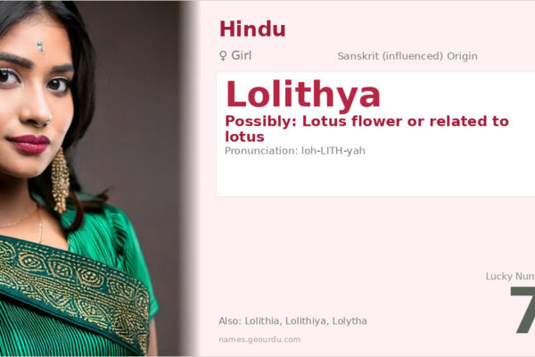 Lolithya Name Meaning — Origin, Gender & Details (2025)