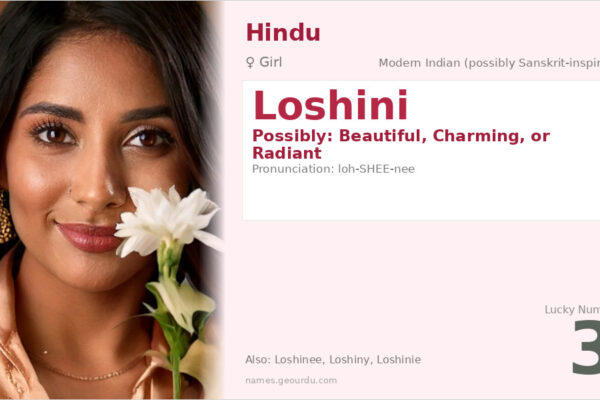 Loshini Name Meaning — Origin, Gender & Details (2025)