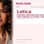 Lotica Name Meaning and Details