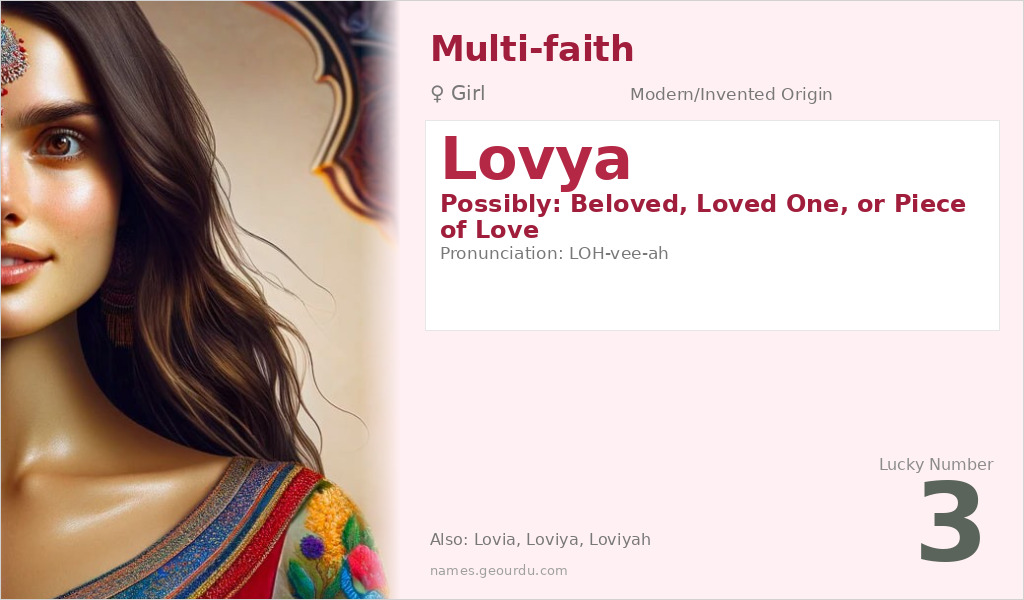 Lovya Name Meaning and Details
