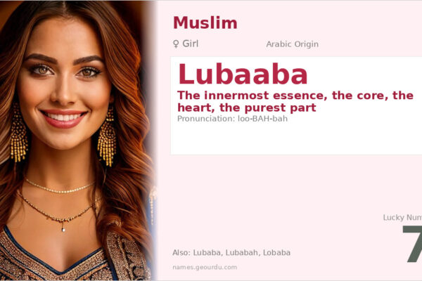 Lubaaba Name Meaning — Arabic Origin, Girl Name & Details (2025)