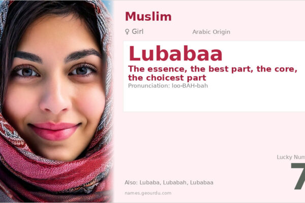 Lubabaa Name Meaning — Arabic Origin, Girl Name & Details (2025)