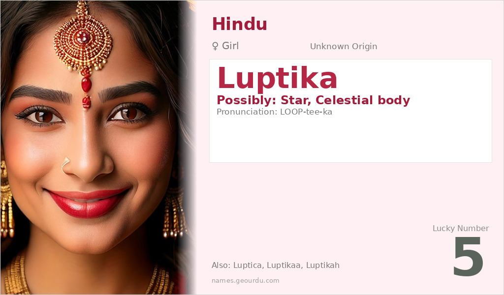 Luptika Name Meaning and Details