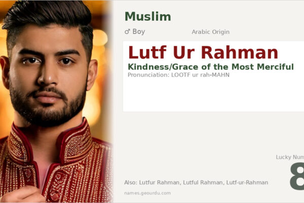 Lutf Ur Rahman Name Meaning — Arabic Origin, Boy Name & Details (2025)