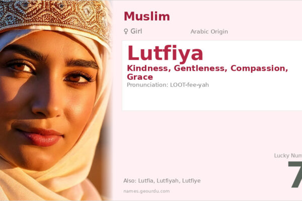 Lutfiya Name Meaning — Arabic Origin, Girl Name & Details (2025)