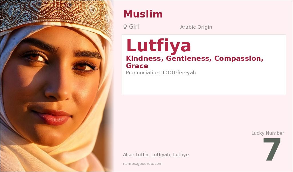 Lutfiya Name Meaning and Details