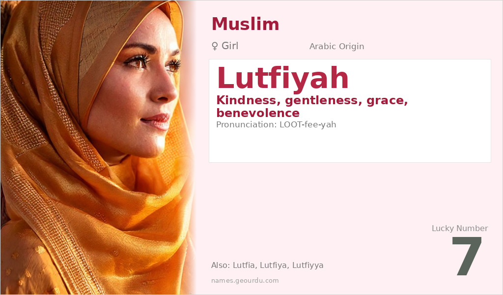 Lutfiyah Name Meaning and Details