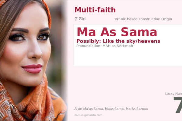 Ma As Sama Meaning — Origin, Gender & Details (2025)