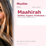 Maahirah Name Meaning and Details