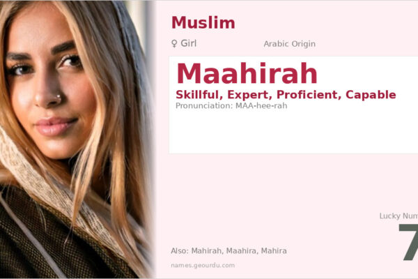 Maahirah Name Meaning — Arabic Origin, Girl Name & Details (2025)