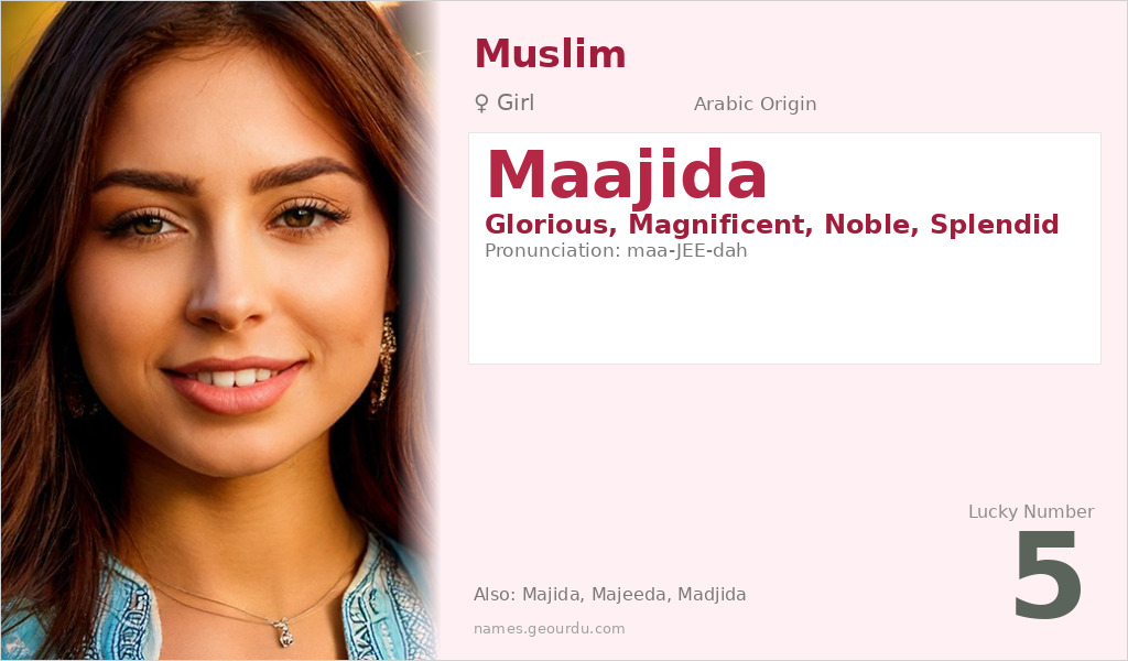 Maajida Name Meaning and Details
