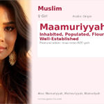 Maamuriyyah Name Meaning and Details