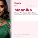 Maanika Name Meaning and Details