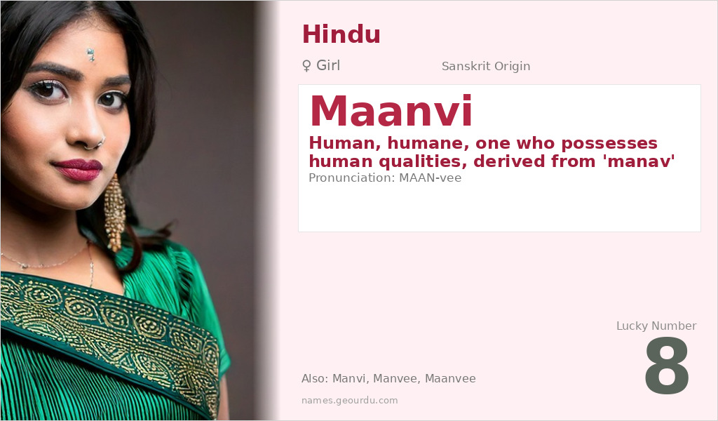 Maanvi Name Meaning and Details