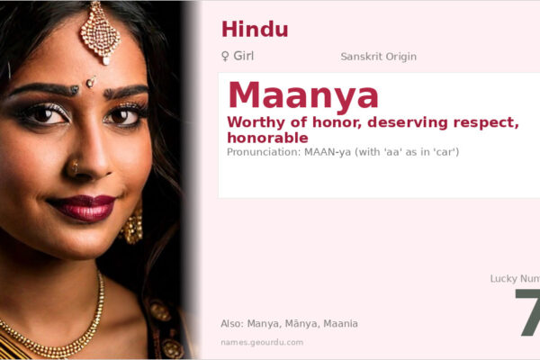 Maanya Name Meaning — Sanskrit Origin, Girl Name & Details (2025)