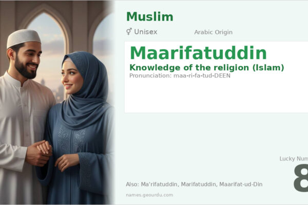 Maarifatuddin Meaning — Arabic Origin, Gender & Details (2025)