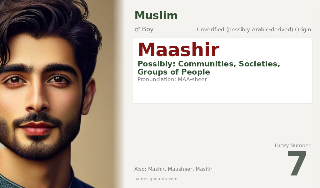 Maashir Name Meaning and Details
