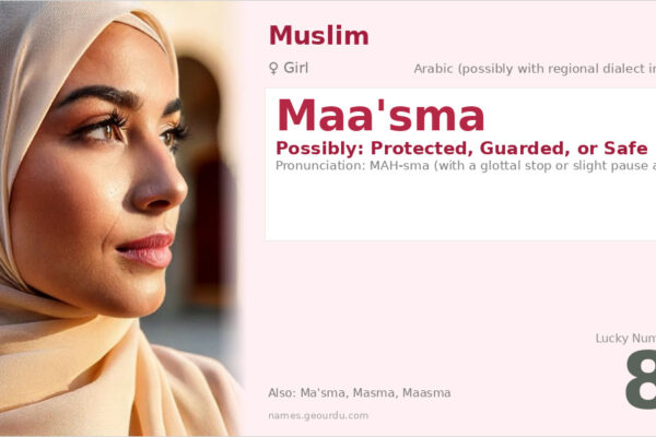 Maa’sma Name Meaning — Origin, Gender & Details (2025)