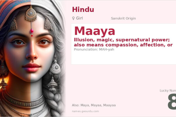 Maaya Name Meaning — Sanskrit Origin, Girl Name & Details (2025)
