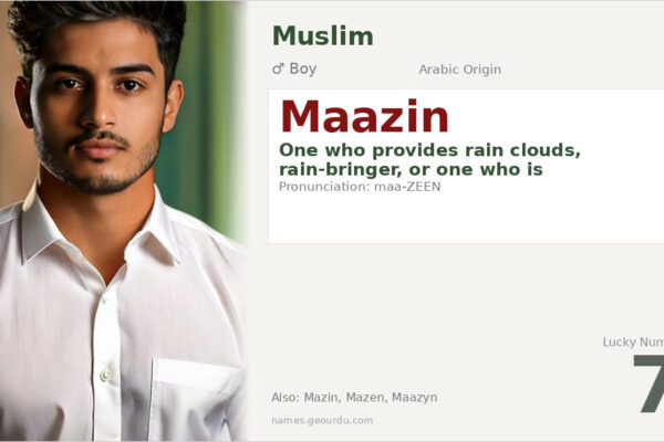 Maazin Name Meaning — Arabic Origin, Boy Name & Details (2025)