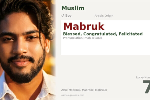 Mabruk Name Meaning — Arabic Origin, Boy Name & Details (2025)