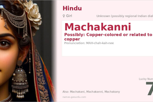 Machakanni Name Meaning — Origin, Gender & Details (2025)