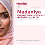 Madaniya Name Meaning and Details