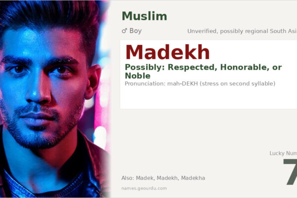 Madekh Name Meaning — Origin, Gender & Details (2025)