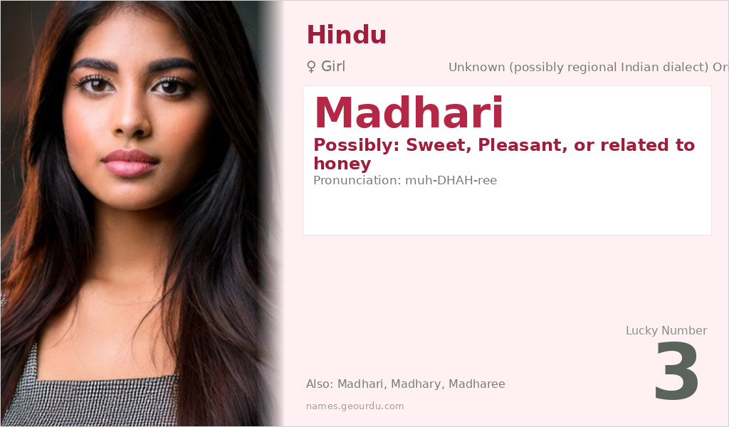Madhari Name Meaning and Details