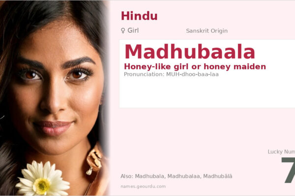 Madhubaala Name Meaning — Sanskrit Origin, Girl Name & Details (2025)
