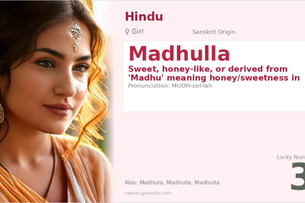 Madhulla Name Meaning — Sanskrit Origin, Girl Name & Details (2025)