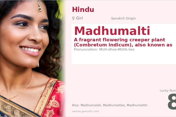 Madhumalti Name Meaning — Sanskrit Origin, Girl Name & Plant Significance (2025)