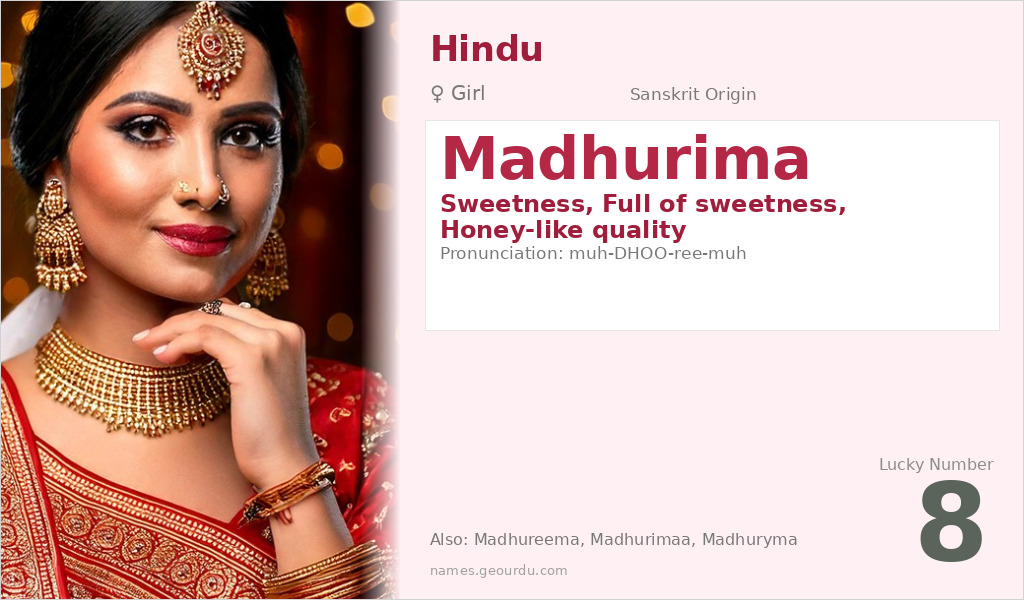 Madhurima Name Meaning and Details
