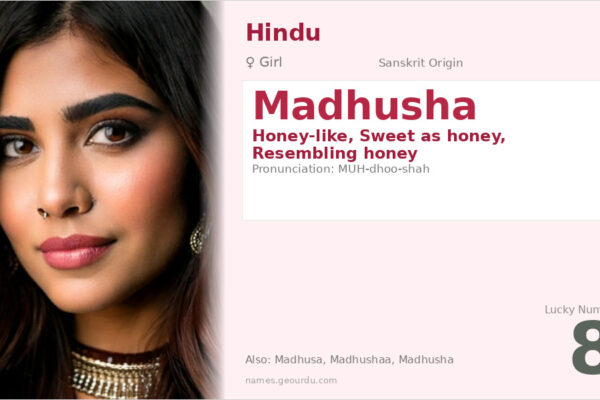 Madhusha Name Meaning — Sanskrit Origin, Girl Name & Details (2025)