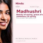 Madhushri Name Meaning and Details