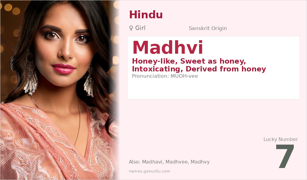 Madhvi Name Meaning and Details