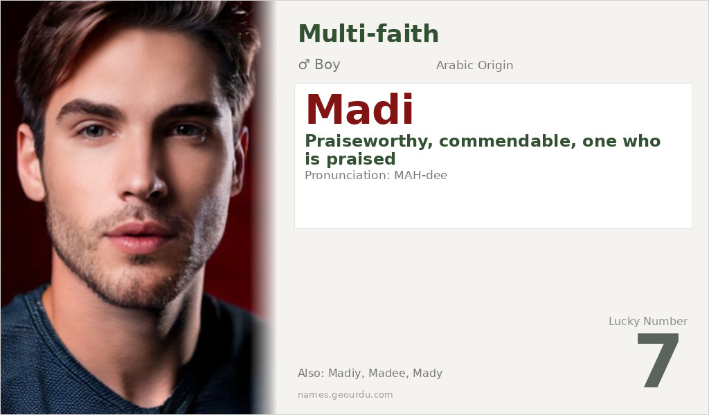 Madi Name Meaning and Details